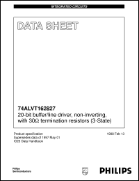 datasheet for 74ALVT162827DGG by Philips Semiconductors