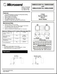 datasheet for SMBG5333B by Microsemi Corporation