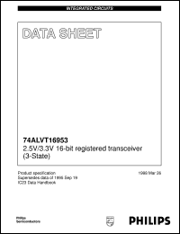 datasheet for 74ALVT16953DL by Philips Semiconductors