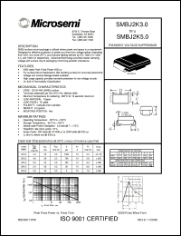 datasheet for SMBJ2K3.0 by Microsemi Corporation