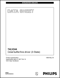 datasheet for 74LV244U by Philips Semiconductors