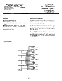 datasheet for TC380AL/CL by Microsemi Corporation