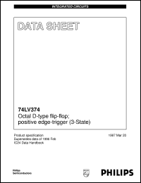 datasheet for 74LV374D by Philips Semiconductors