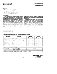 datasheet for UM4006 by Microsemi Corporation