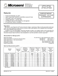 datasheet for UPT15 by Microsemi Corporation