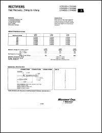 datasheet for UTR3350 by Microsemi Corporation