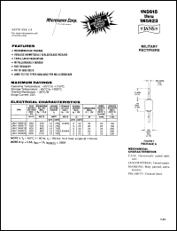 datasheet for 1N5615US by Microsemi Corporation