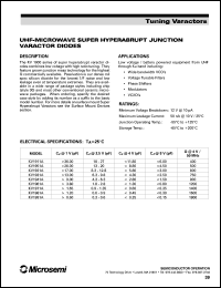 datasheet for KV1911A by Microsemi Corporation