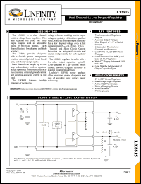 datasheet for LX8815 by Microsemi Corporation