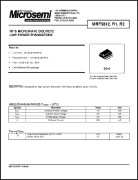 datasheet for MRF5812 by Microsemi Corporation