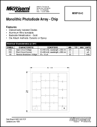 datasheet for MXP18-C by Microsemi Corporation