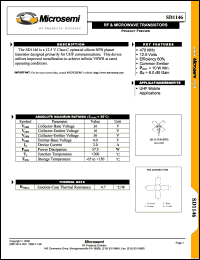 datasheet for SD1146 by Microsemi Corporation