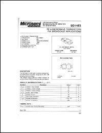 datasheet for SD1483 by Microsemi Corporation