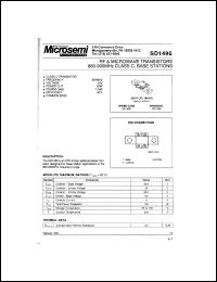 datasheet for SD1496 by Microsemi Corporation