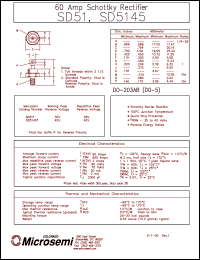 datasheet for SD5145 by Microsemi Corporation