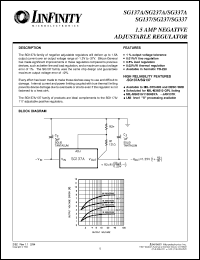 datasheet for SG137AL/883B by Microsemi Corporation