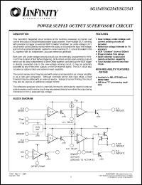 datasheet for SG1543J/883B by Microsemi Corporation