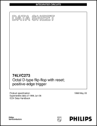 datasheet for 74LVC273D by Philips Semiconductors