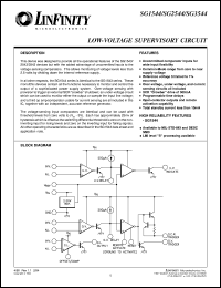 datasheet for SG1544J/883B by Microsemi Corporation