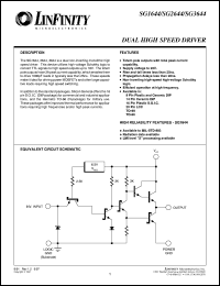 datasheet for SG1644J/883B by Microsemi Corporation