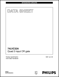 datasheet for 74LVC32ADB by Philips Semiconductors