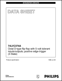 datasheet for 74LVC374ADB by Philips Semiconductors