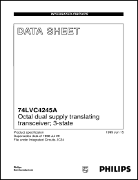 datasheet for 74LVC4245ADB by Philips Semiconductors