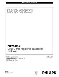 datasheet for 74LVC543ADB by Philips Semiconductors