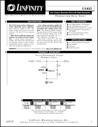 datasheet for LX432CLP by Microsemi Corporation