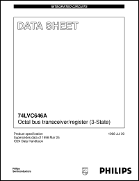 datasheet for 74LVC646ADB by Philips Semiconductors