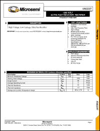 datasheet for SM2337 by Microsemi Corporation