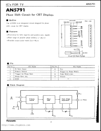 datasheet for AN5791 by Panasonic - Semiconductor Company of Matsushita Electronics Corporation