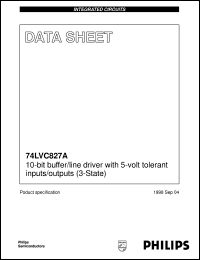 datasheet for 74LVC827ADB by Philips Semiconductors