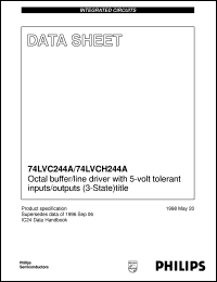 datasheet for 74LVCH244ADB by Philips Semiconductors