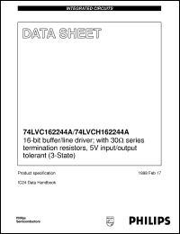 datasheet for 74LVCH162244ADL by Philips Semiconductors