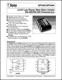 datasheet for SP3493CN by Sipex Corporation