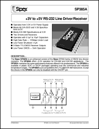 datasheet for SP385ACA by Sipex Corporation