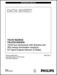 datasheet for 74LVCH162245ADGG by Philips Semiconductors