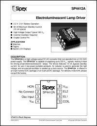 datasheet for SP4412ACN by Sipex Corporation