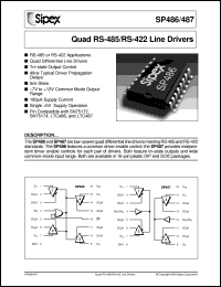 datasheet for SP486CS by Sipex Corporation