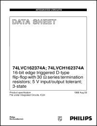 datasheet for 74LVCH162374ADGG by Philips Semiconductors