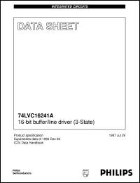 datasheet for 74LVC16241ADGG by Philips Semiconductors