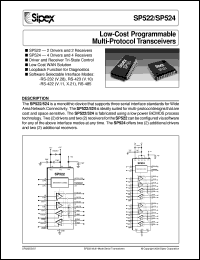 datasheet for SP522CT by Sipex Corporation
