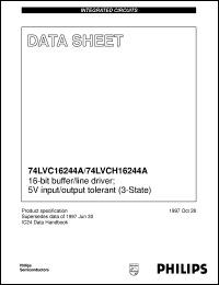 datasheet for 74LVC16244ADGG by Philips Semiconductors