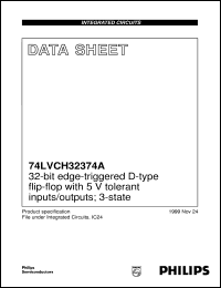 datasheet for 74LVCH32374A by Philips Semiconductors