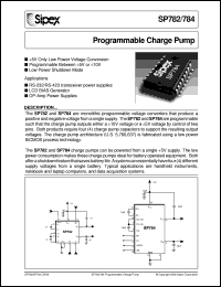 datasheet for SP782CP by Sipex Corporation