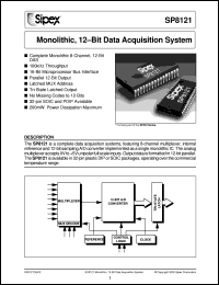 datasheet for SP8121JP by Sipex Corporation