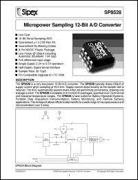 datasheet for SP8528BN by Sipex Corporation