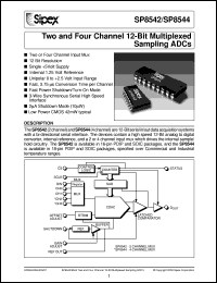 datasheet for SP8542JN by Sipex Corporation