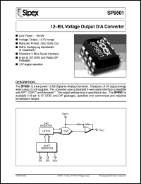 datasheet for SP9501JN by Sipex Corporation